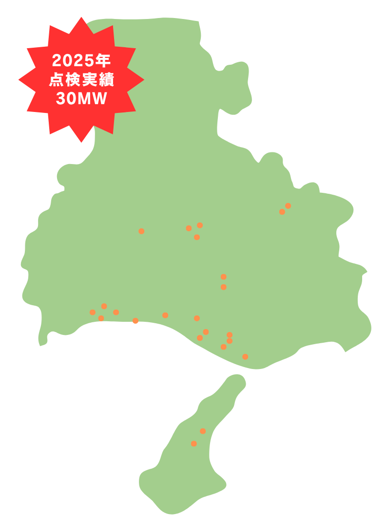兵庫県の対応エリアマップ
